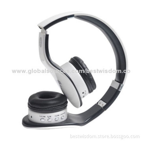 Wireless Bluetooth Stereo Headset with TF Card and FM Radio, Supports MP3 Player and ComputerNew